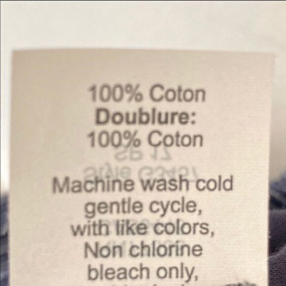 Madewell Off Shoulder Mini Blue Pinstripe Bell Sleeve 100% Cotton Dress Sz 4 - Picture 7 of 7